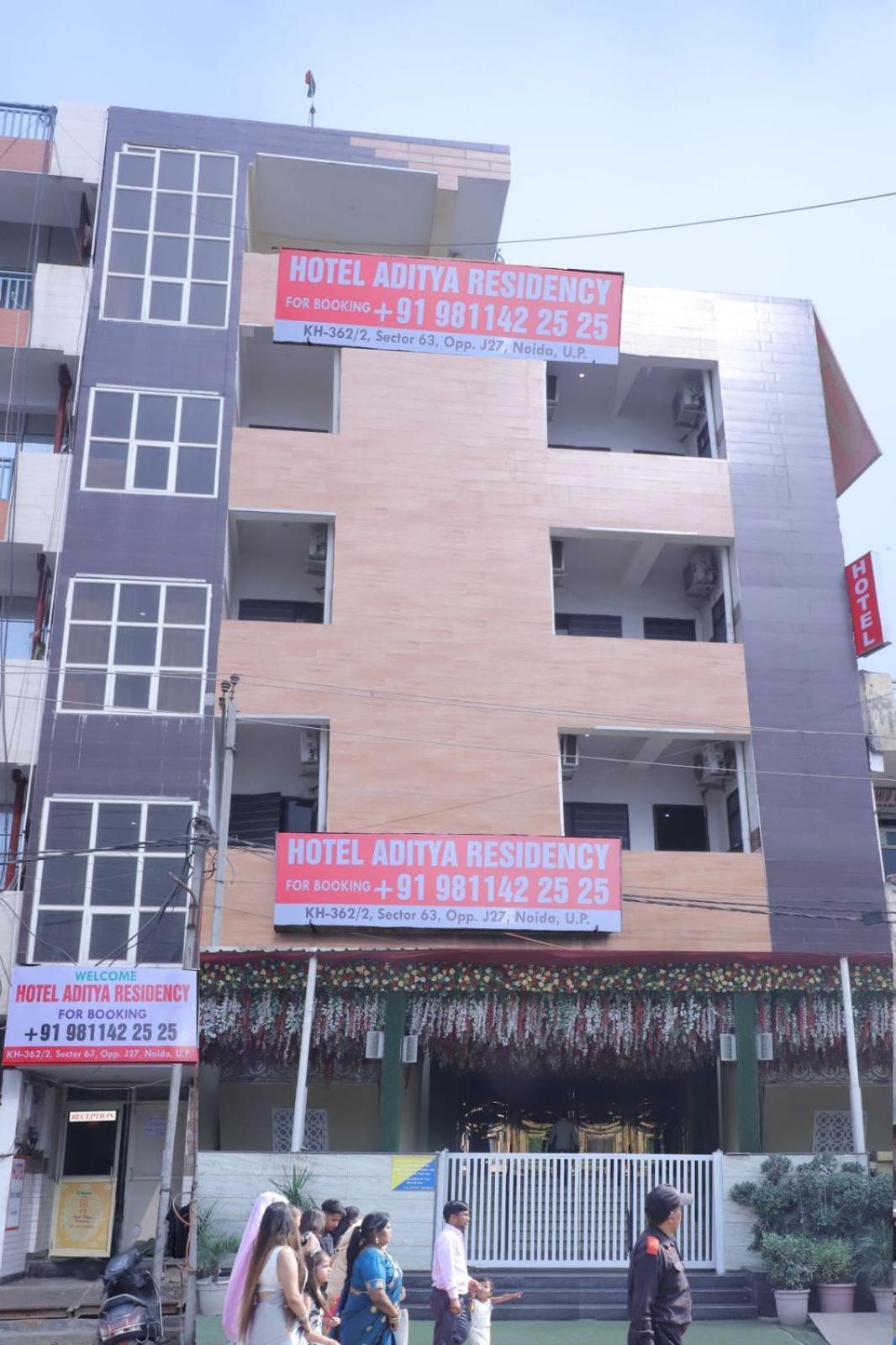 Hotel Aditya Residency Near Sector 63 Metro Station Noida Dış mekan fotoğraf